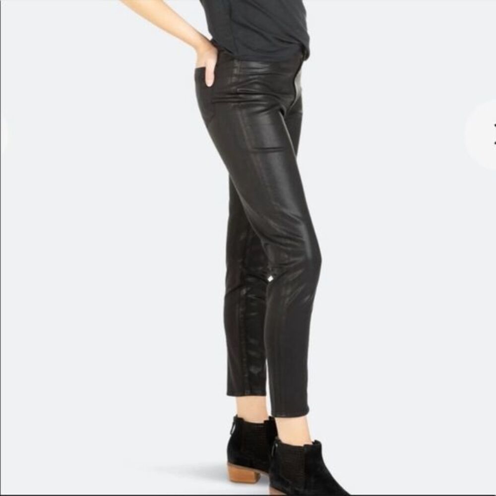 Articles of Society Halley High Rise Black Coated Jeans, Size 26